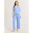 thumbnail image 1 of Joyspun Women’s Scoop Neck Sleepwear Tee with Short Sleeves, Sizes S-3X, 1 of 5