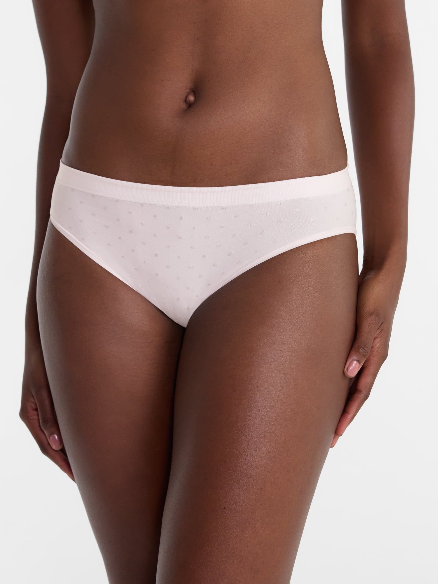 Joyspun Women's Seamless Bikini, 3-Pack, Sizes XS-XXXL