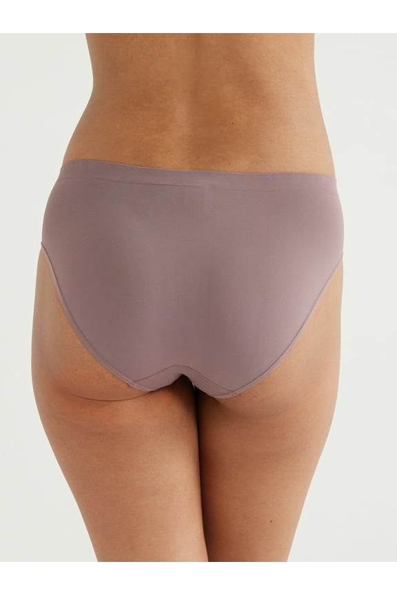 Women's Seamless Bikini Panties, 3-Pack, Sizes XS-3XL