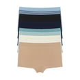 thumbnail image 1 of Joyspun Women's Seamless Boyshort Panties, 6-Pack, Sizes XS-XXXL, 1 of 5