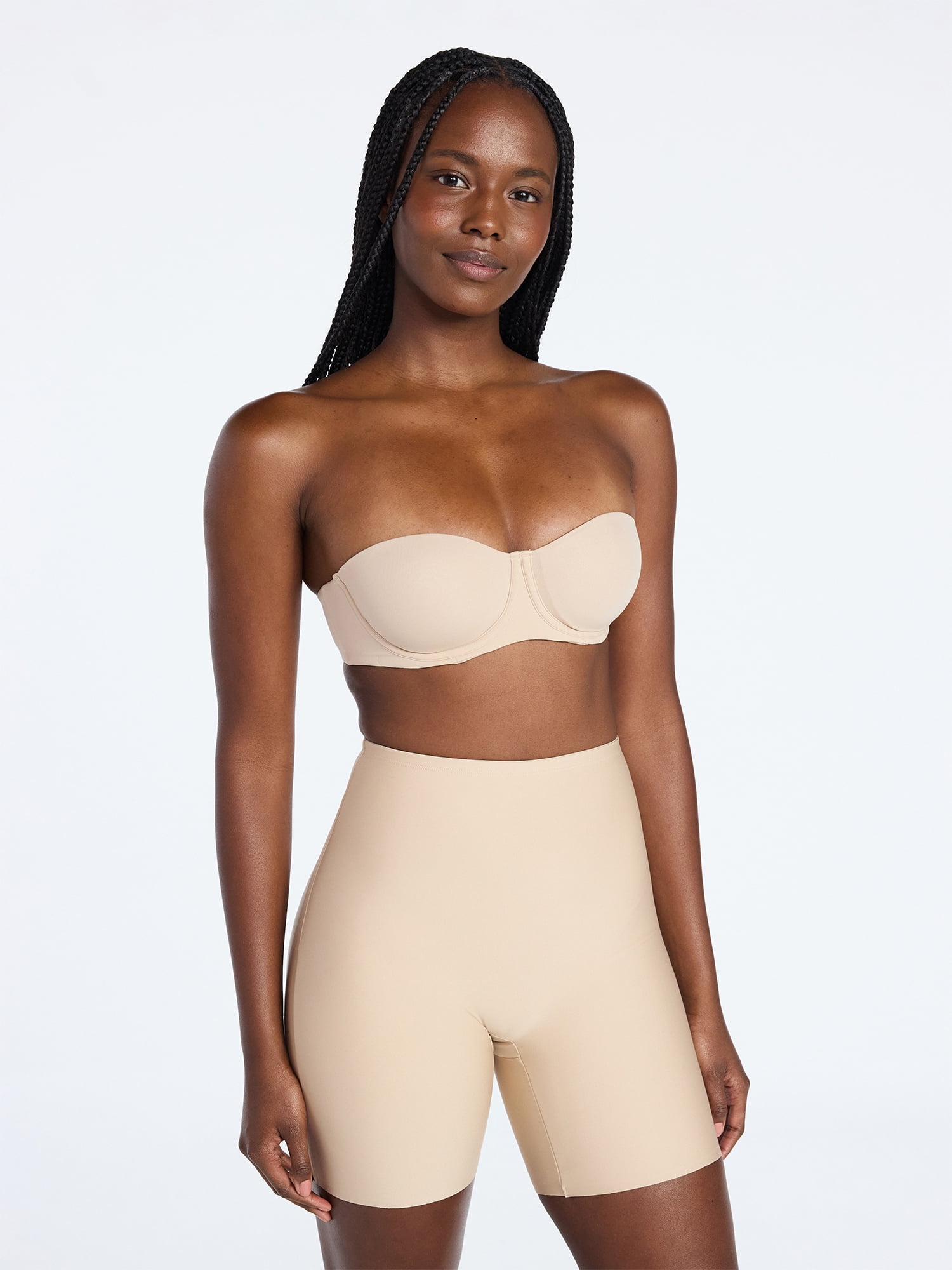 Joyspun Women's Seamless Butt Lift Padded Shaping Short, Sizes S-XXXL