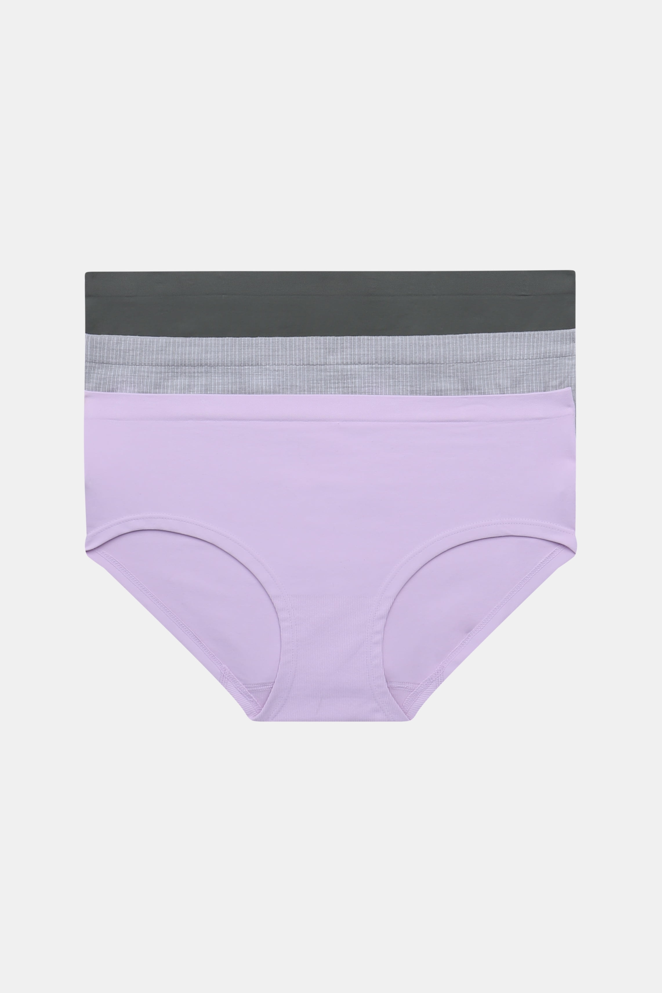 Joyspun Women's Seamless Hipster Panties, 3-Pack, Sizes XS-3XL