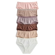 Joyspun Women's Seamless Hipster Panties, 6-Pack, Sizes XS-XXXL
