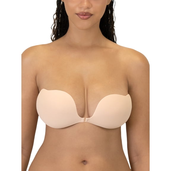 Joyspun Women's Lightly Lined Backless Bra, Seamless, Sizes A-D