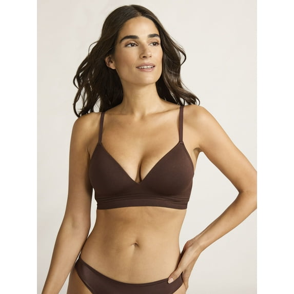 Joyspun Women's Seamless Light Lift Wireless Bra, Sizes S-3XL