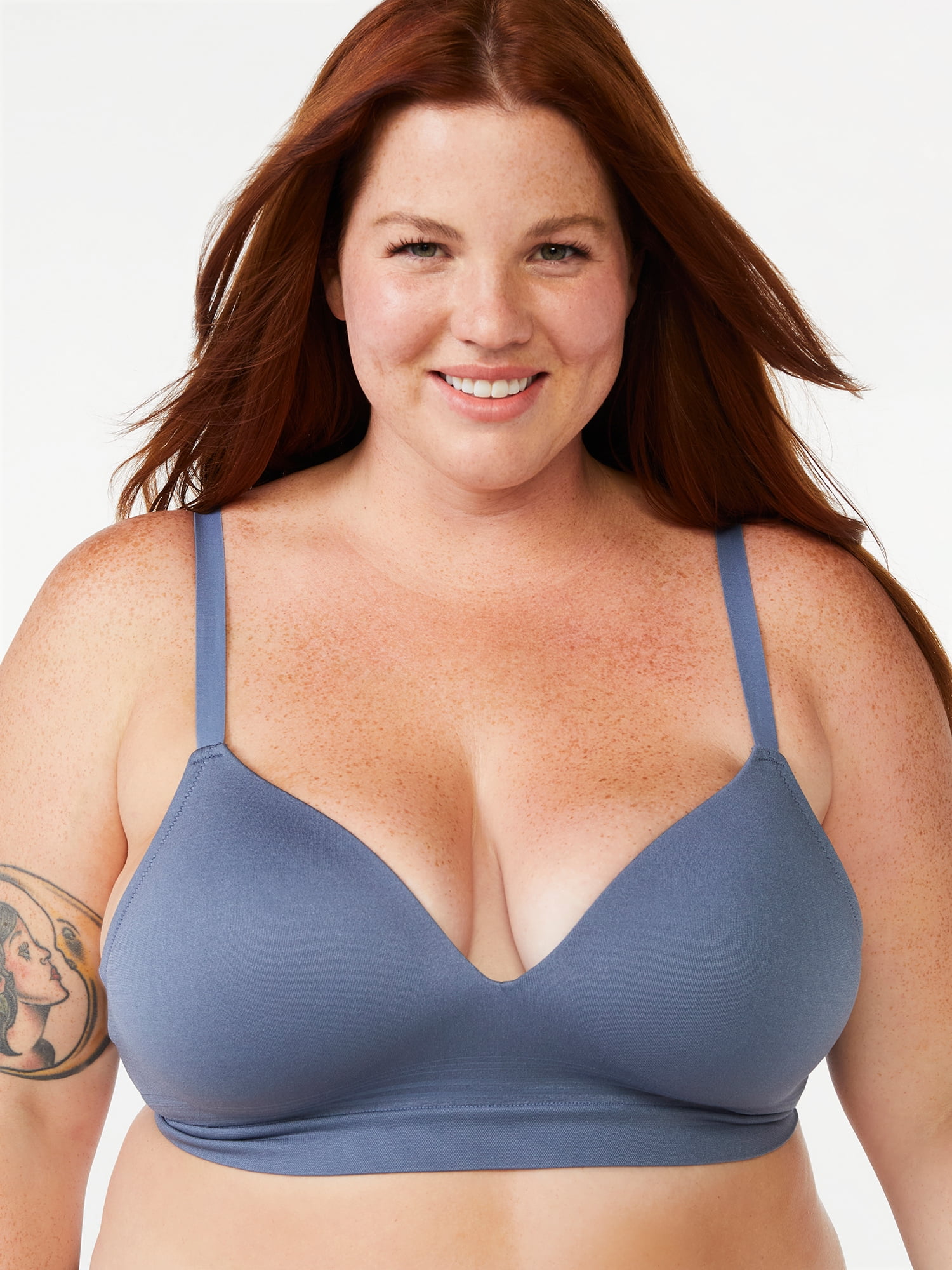SJLS Bra for Big Breast Women Big Size Hot Wire Free Thin Soft