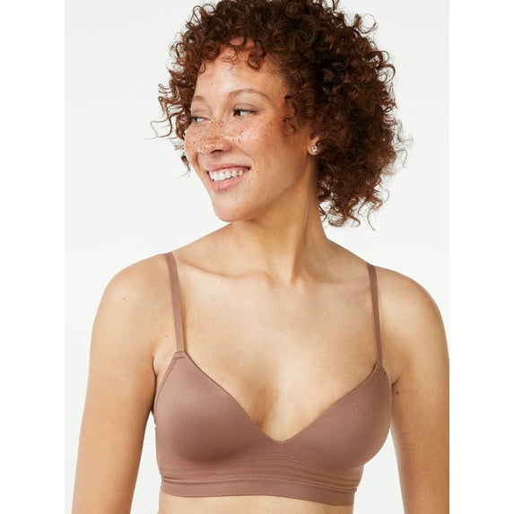 Joyspun Women's Seamless Light Lift Wireless Bra, Sizes S-3XL