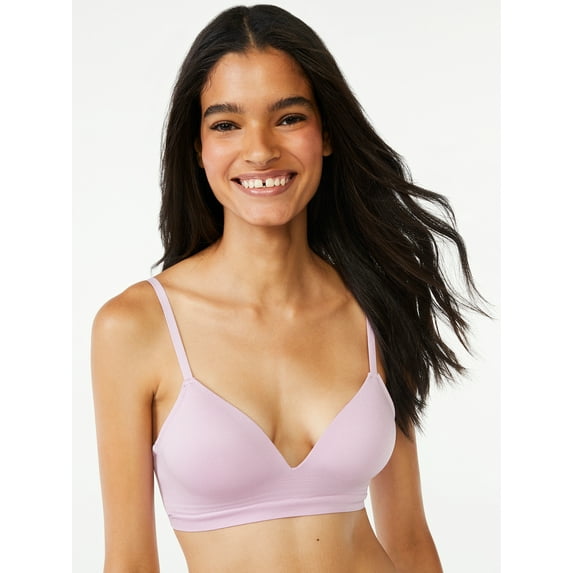 Joyspun Women's Seamless Light Lift Wireless Bra, Sizes S-3XL