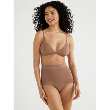 Joyspun Women's Seamless Mid-Rise Shaping Brief, Sizes S to 3X