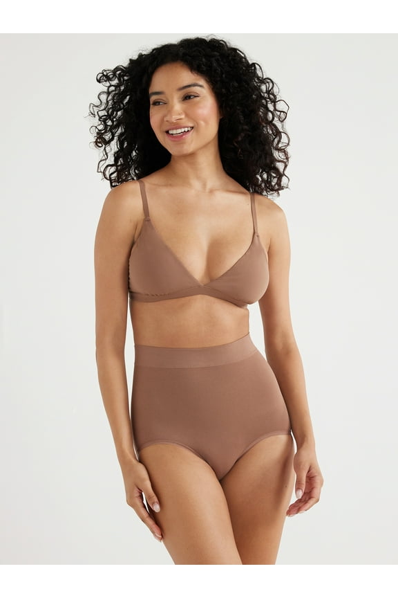 Women's Seamless Mid-Rise Shaping Brief, Sizes S to 3X