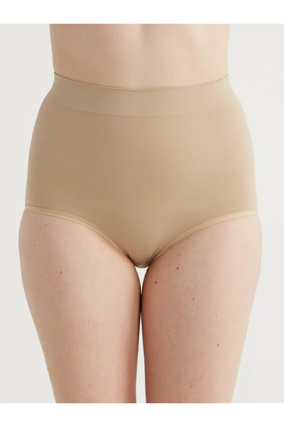 Women's Seamless Mid-Rise Shaping Brief, Sizes S to 3X