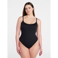 thumbnail image 1 of Joyspun Women's Seamless Ribbed Cami Bodysuit, Sizes S-XXXL, 1 of 6