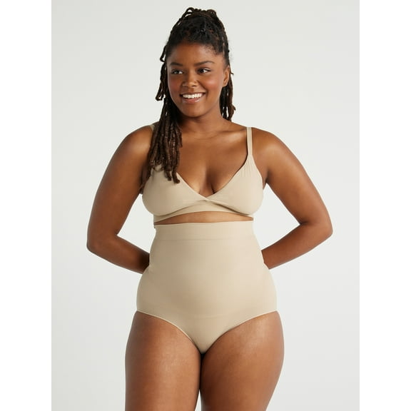 Joyspun Women's Shapewear Seamless Sculpting High Waisted Brief, Sizes S to 3X