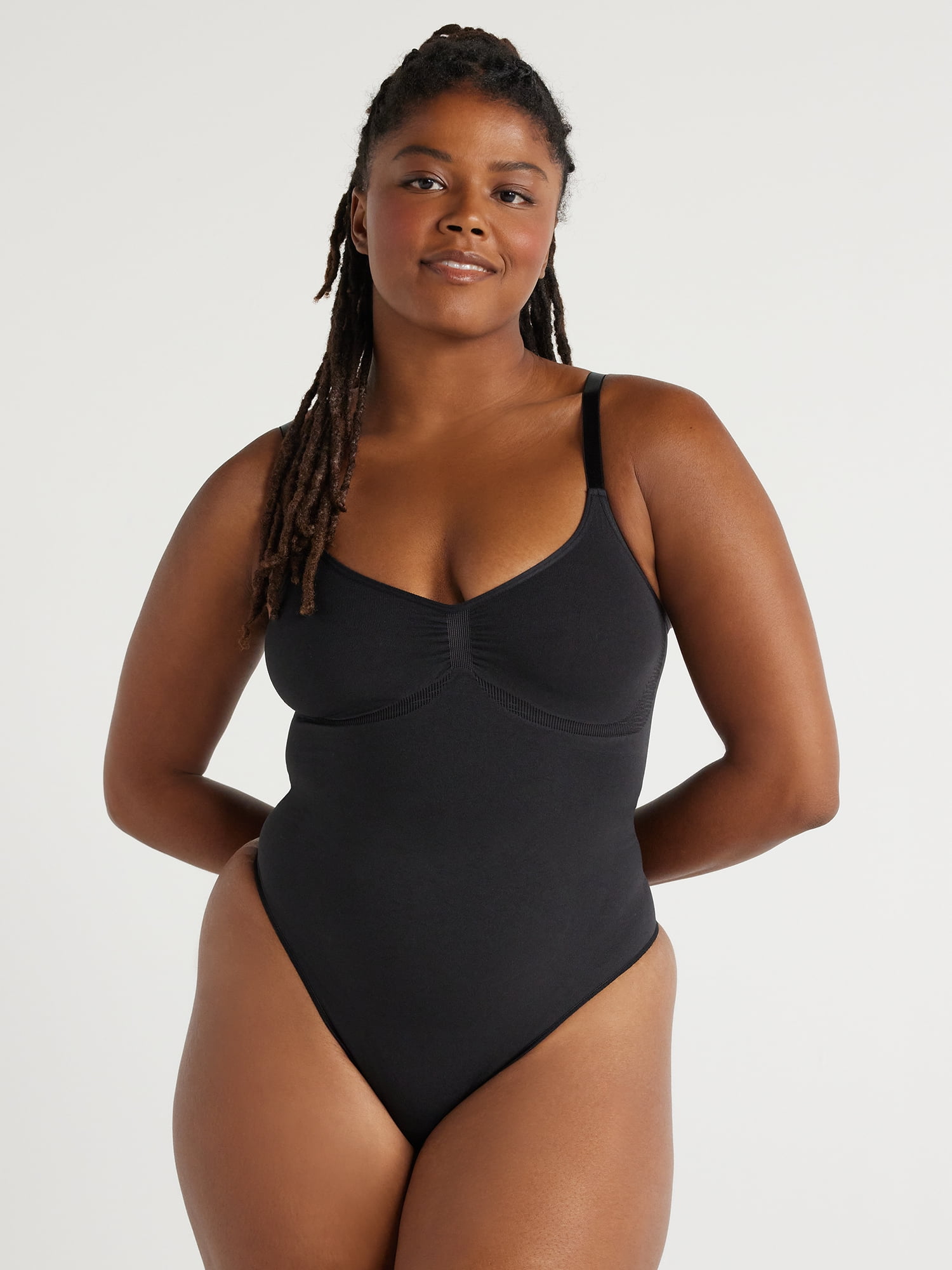 Joyspun Women s Seamless Sculpting Thong Bodysuit Sizes S to 3X