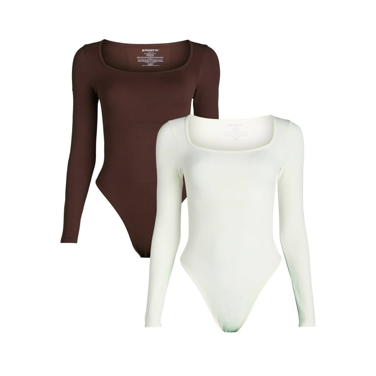 トップス willfully organdy docking sweat tops BLVB Women's Long Sleeve Knit Ribbed Turtleneck Leotard