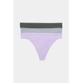 thumbnail image 1 of Joyspun Women's Seamless Thong Panties, 3-Pack, Sizes XS-3XL, 1 of 7