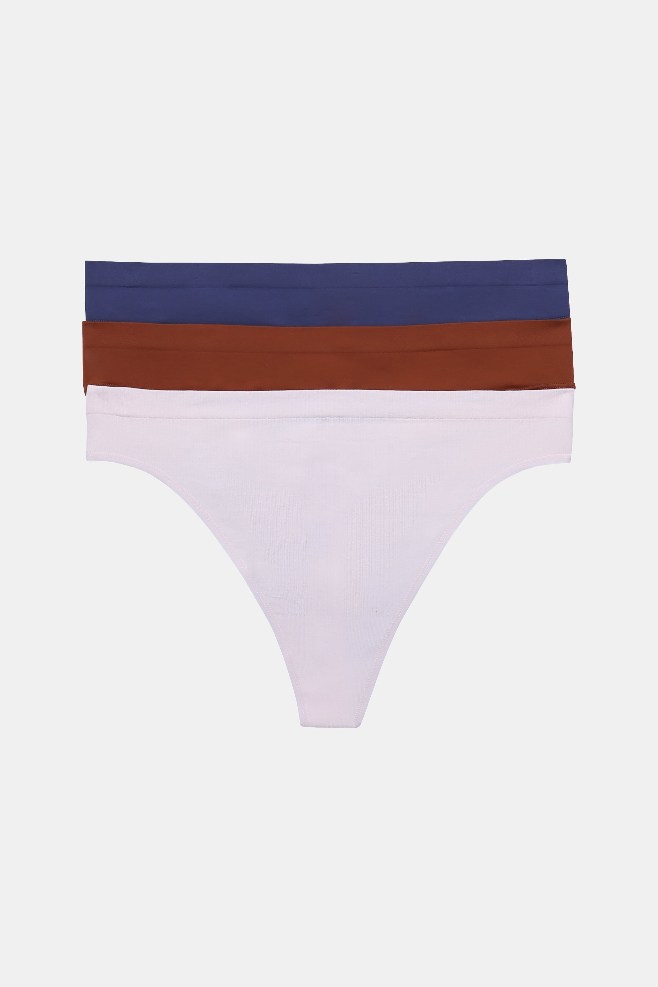 Joyspun Women's Seamless Thong Panties, 3-Pack, Sizes XS to 3XL