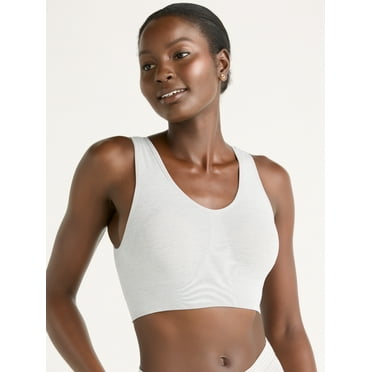 Joyspun Women's Pullover Comfort Bralette, Sizes S to 3XL