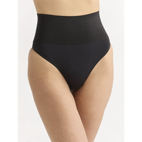 Joyspun Women's Shapewear Everyday Smoothing Thong, Sizes S-3X