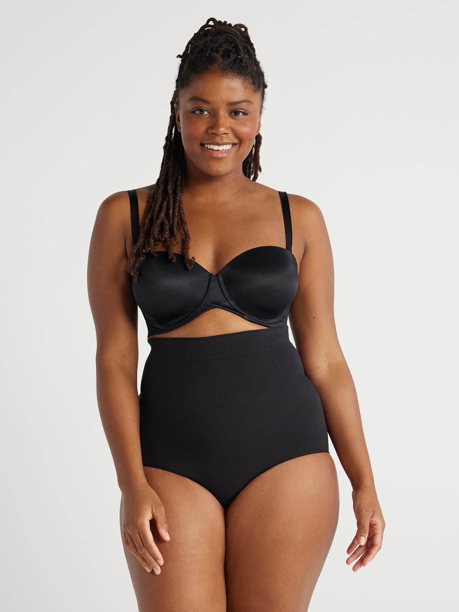 Joyspun Women's Shapewear Seamless Sculpting High Waisted Brief, Sizes S to XXXL