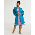 thumbnail image 1 of Joyspun Women's Shawl Collar Knit Robe, Size S to 3X, 1 of 2