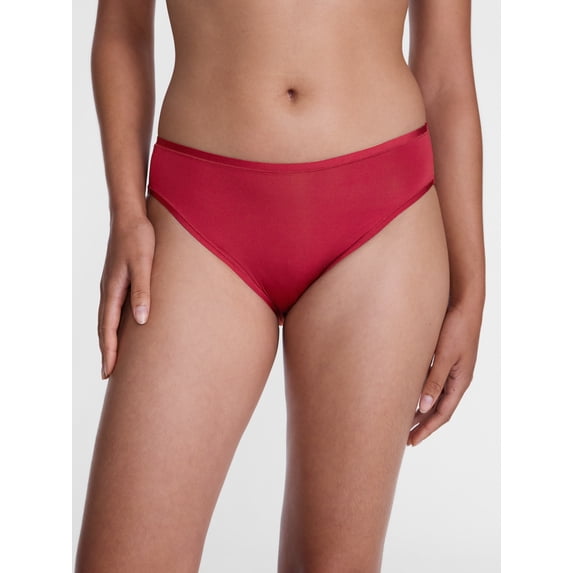 Joyspun Women's Shine Micro Hi-Cut Bikini, 3-Pack, XS - XXXL