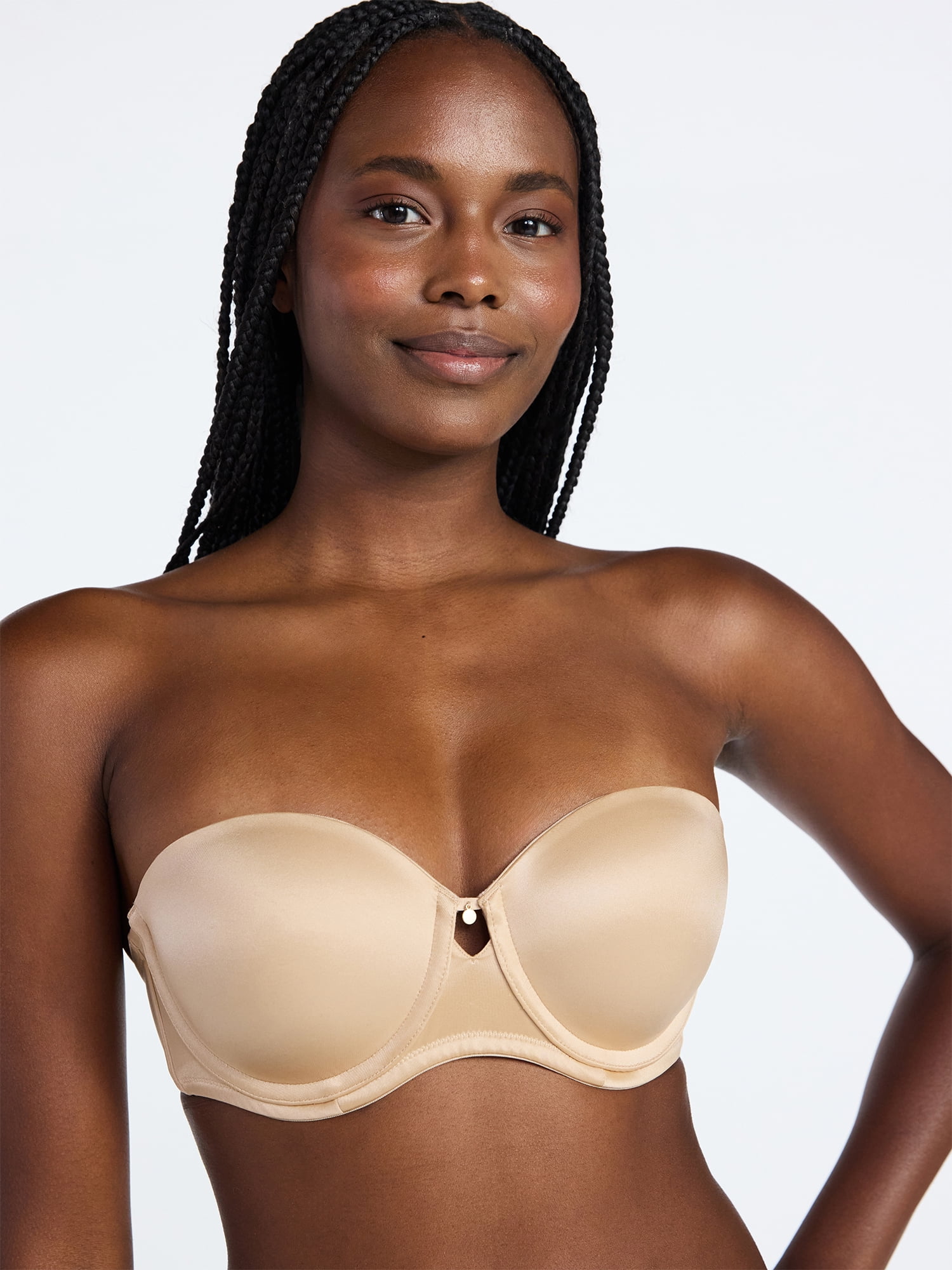 Joyspun Women's Shine Strapless Push-Up Bra, Sizes 34A-40DD