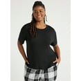 thumbnail image 1 of Joyspun Women's Knit Sleep T-Shirt with Short Sleeves, Sizes S-3X, 1 of 6