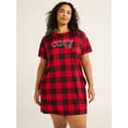 thumbnail image 1 of Joyspun Women’s Short Sleeve Sleep Shirt, Sizes S/M to 2X/3X, 1 of 6