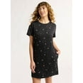 thumbnail image 1 of Joyspun Women's Dreamy Soft Collection Sleepshirt with Short Sleeves, Sizes S/M-2X/3X, 1 of 6