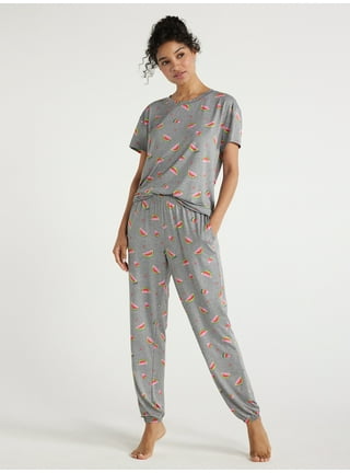 Joyspun Women's Cotton Blend Tank Top and Pants Pajama Set, 2-Piece, Sizes  S to 3X 
