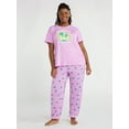 thumbnail image 1 of Joyspun Women's Short Sleeve T-Shirt and Jogger Pants Sleep Set, 2-Piece, Sizes S to 3X, 1 of 7