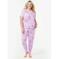 thumbnail image 1 of Joyspun Women’s Short Sleeve T-Shirt and Joggers Pajama Set, 2-Piece, Sizes S to 3X, 1 of 4