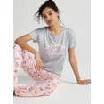 thumbnail image 1 of Joyspun Women’s Short Sleeve Tee and Joggers Pajama Set, 2-Piece, Sizes S to 3X, 1 of 6