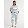 thumbnail image 1 of Joyspun Women's Sleep Fleece Top and Joggers Pajama Set, 2-Piece, Sizes S to 3X, 1 of 5