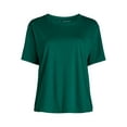 thumbnail image 1 of Joyspun Women’s Sleep Tee with Short Sleeves, Sizes XS-3X, 1 of 2