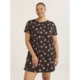 thumbnail image 1 of Joyspun Women's Dreamy Soft Collection Sleepshirt with Short Sleeves, Sizes S/M-2X/3X, 1 of 6