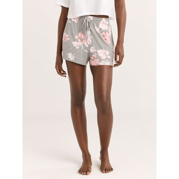 Joyspun Women’s Sleepwear Knit Pajama Shorty Shorts, 3.5'' Inseam, Sizes S-3X