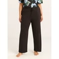 thumbnail image 1 of Joyspun Women’s Sleepwear Long Knit Pajama Pants, 29'' Inseam, Sizes S-3X, 1 of 6