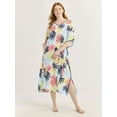 thumbnail image 1 of Joyspun Women’s Sleepwear Woven 46” Caftan Nightgown, S-4X, 1 of 6