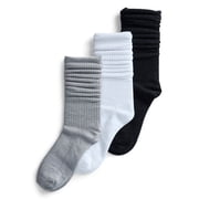 Joyspun Women s Slouch Elevated Dress Socks, 3-Pack, Shoe Sizes 4-10