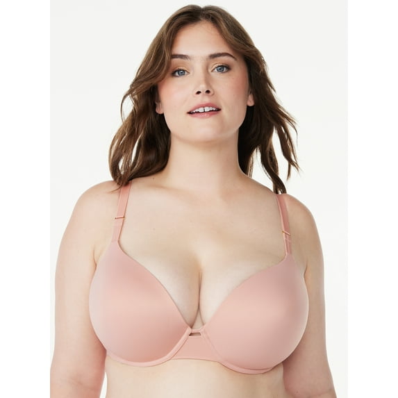 Joyspun Women's Smooth Push Up Bra, Sizes 34A to 40D