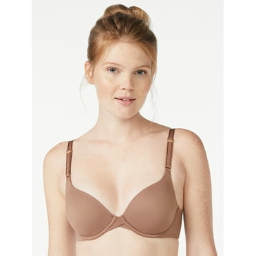 Joyspun Women's Smoothing T-Shirt Bra, Sizes 34B to 42DD