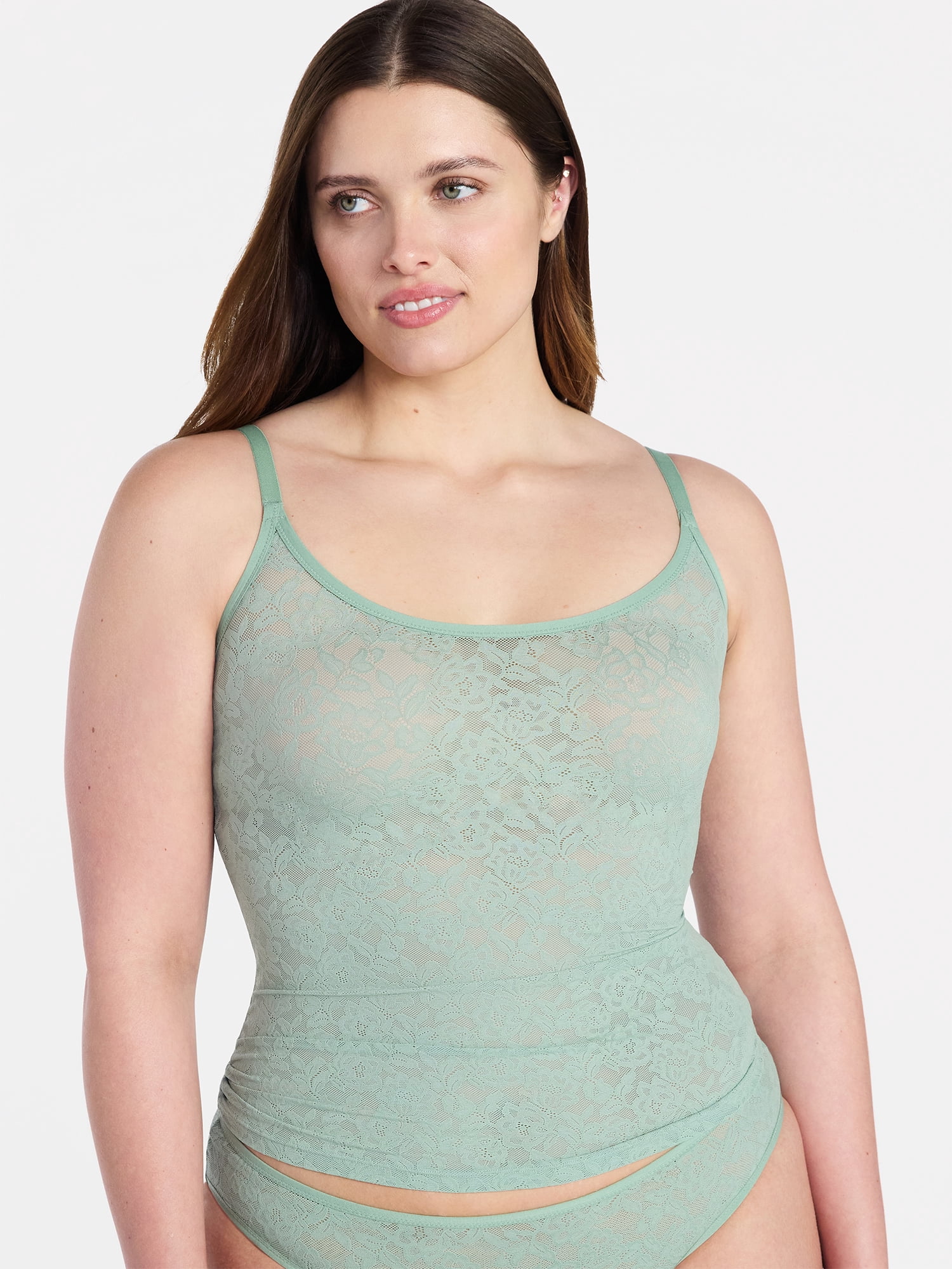 Joyspun Women's Soft Stretch Lace Cami, Sizes XS-XXXL