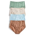 thumbnail image 1 of Joyspun Women's Soft Touch Lace Brief Panties, 4-Pack, Sizes XS-3XL, 1 of 10