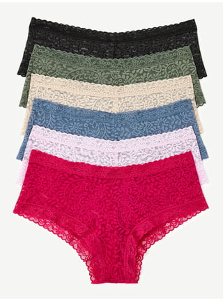 Joyspun Women's Cotton Boyshort Panties, 6-Pack, Sizes S to 2XL