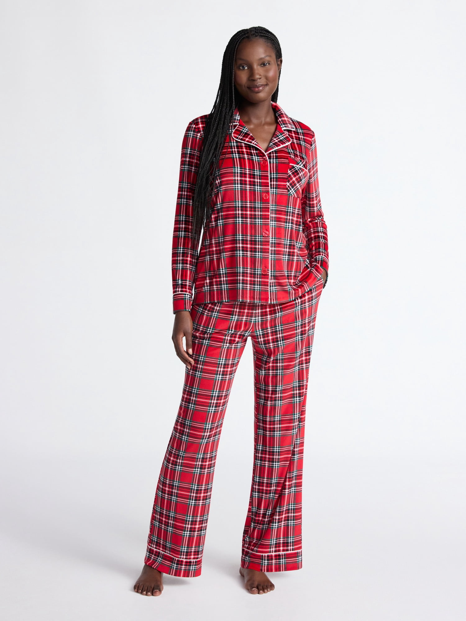 OFFERTA Linclalor CALIBRATO Pigiama Donna 100% Cotone LEGGERO Aperto
