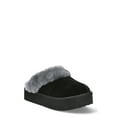 thumbnail image 1 of Joyspun Women's Faux Suede Platform Clog Slippers, 1 of 5