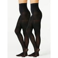 thumbnail image 1 of Joyspun Women's Super Opaque Tights, 2-Pack, Sizes S-3XL, 1 of 10