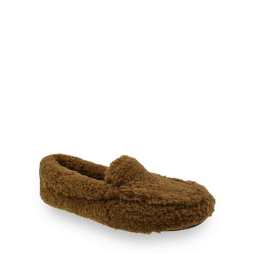 Joyspun Women's Teddy Moccasin Slippers